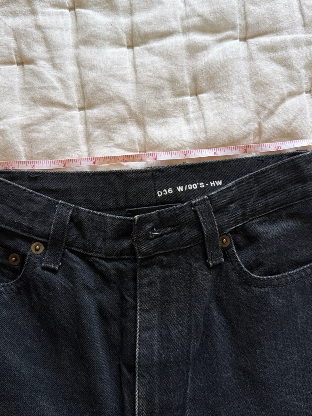 Saint Laurent 90’s HW Black Denim - Picture 5 of 9